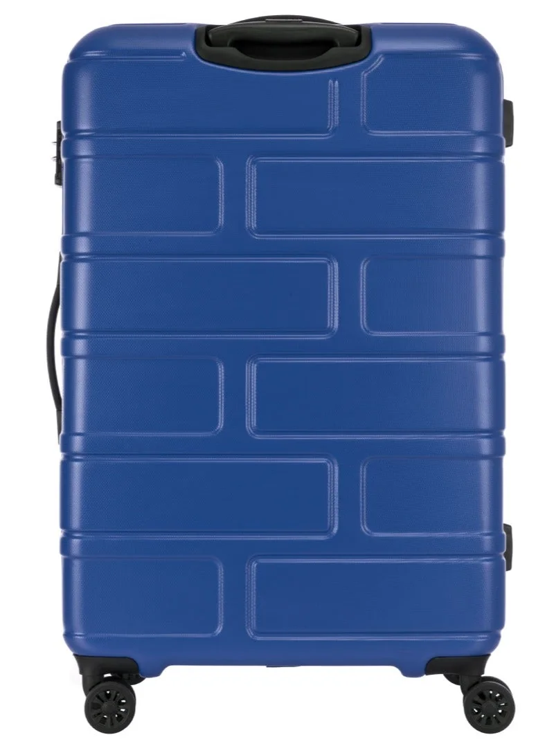 AMERICAN TOURISTER Bricklane Suitcase, Check-In Size 80 cm / 30 inch, 4 Spinner Wheels, Hard Top, Polycarbonate, Oxford Blue|Lightweight|Scratch & Impact Resistance|TSA Lock|Inner Mesh Zippered Pocket - 3 Years International Warranty